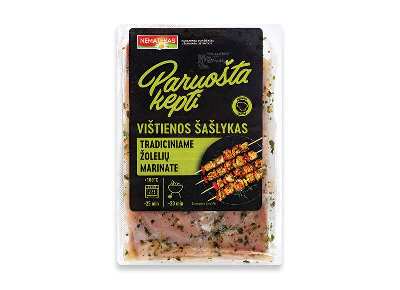Vištienos šašlykas tradiciniame žolelių marinate