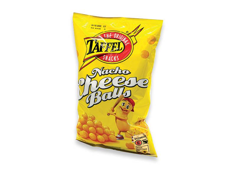 „Traškučiai TAFFEL NACHO CHEESE BALLS“ parduotuvėje „Iki“ Mazuma.lt