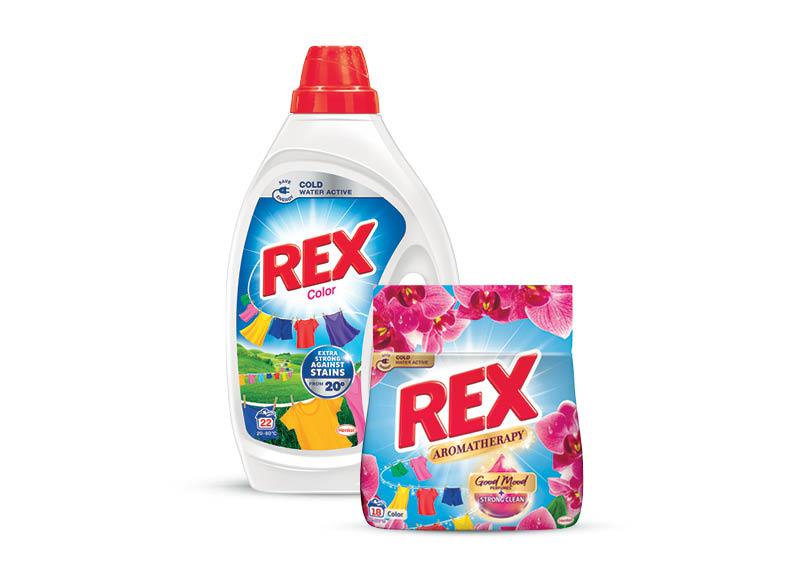 REX skalbimo priemonėms