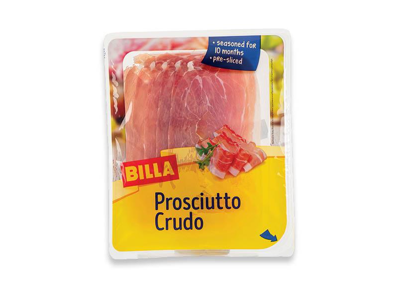 BILLA vytintas kumpis PROSCIUTTO CRUDO griežinėliais