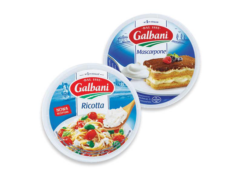 GALBANI sūriams RICOTA ir MASCARPONE