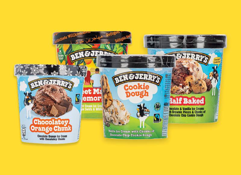 Ledai dėžutėse BEN & JERRY’S