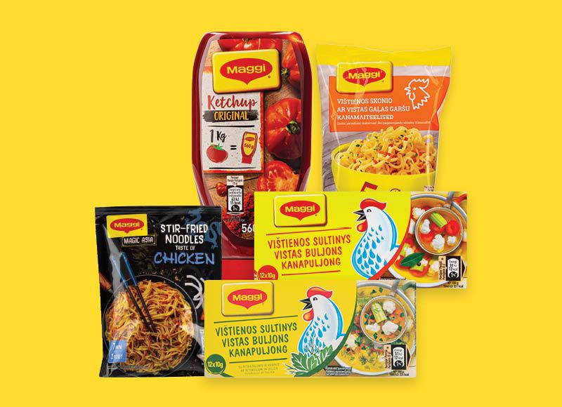 Produkcijai MAGGI ir THOMY
