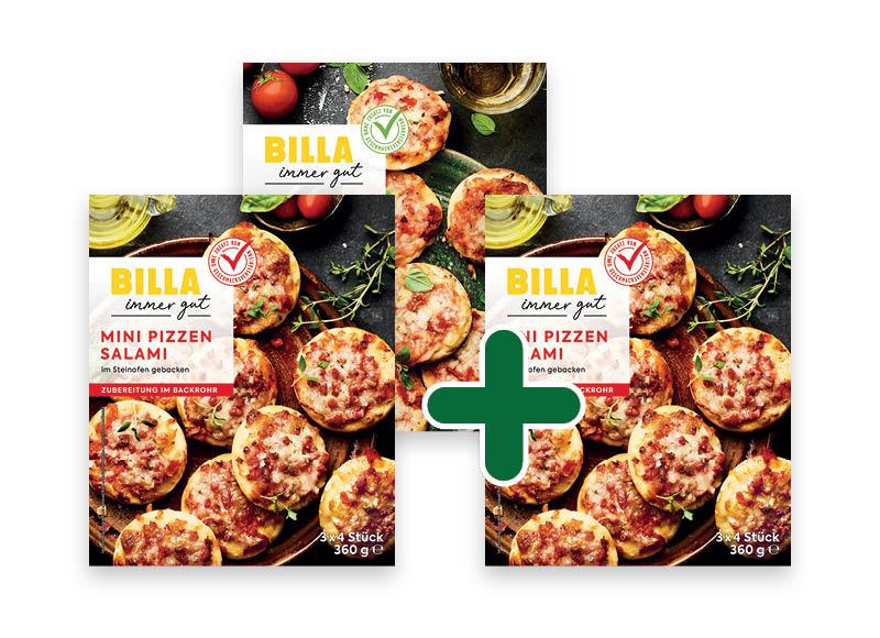 BILLA mini pica MARGARITA arba SALAMI