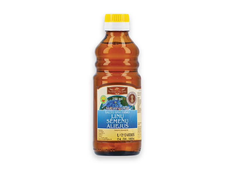 Šaltai spaustas linų sėmenų aliejus SENOJI ALIEJINĖ
