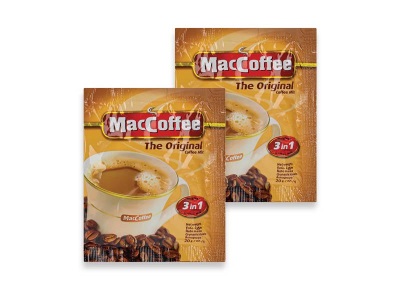 Tirpiosios kavos gėrimas MACCOFFEE 3 IN 1