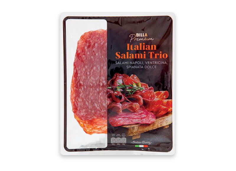 BILLA PREMIUM itališko saliamio NAPOLI, VENTRICINA, SPIANATA trio griežinėliais
