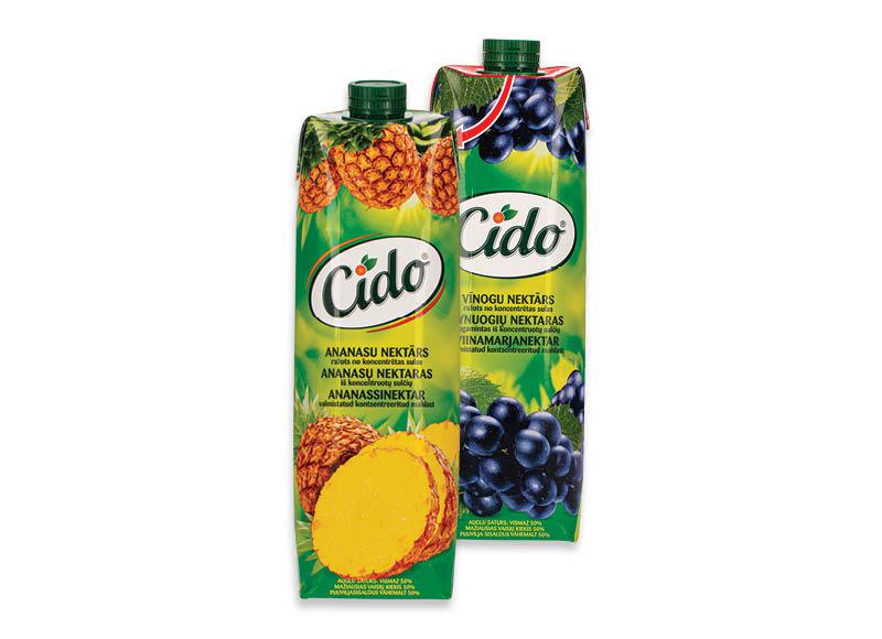 Prekė: Ananasų ir vynuogių nektaras CIDO