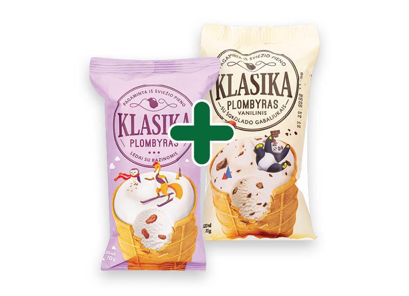 Ledai vafliniame puodelyje KLASIKA