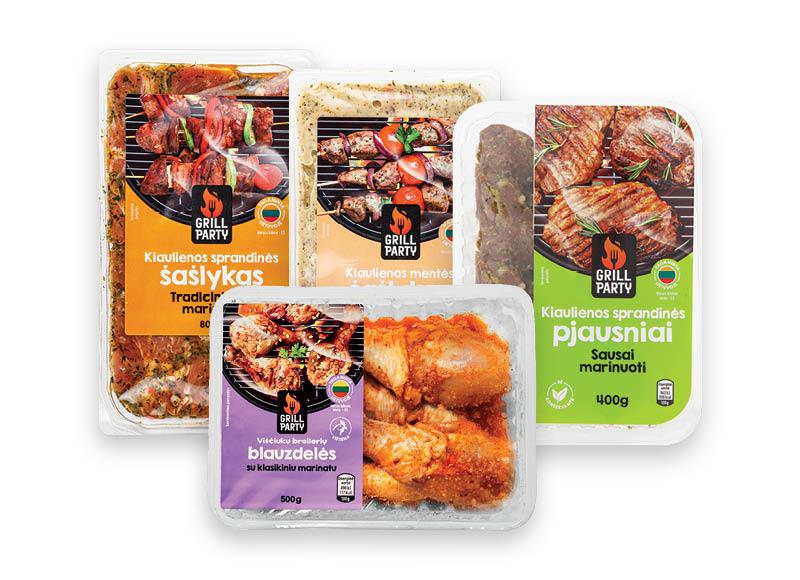 GRILL PARTY marinuotiems mėsos gaminiams ir šašlykams