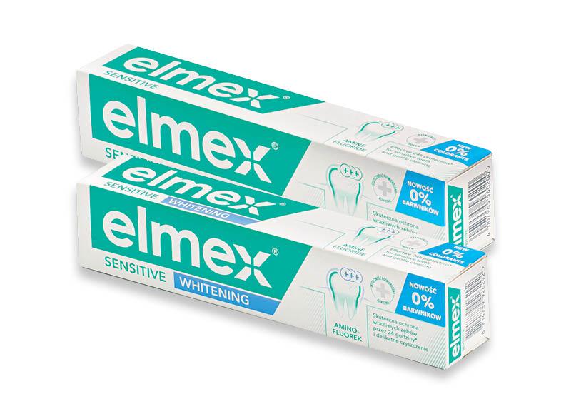 ELMEX dantų pasta SENSITIVE ir CARIES PROTECTION