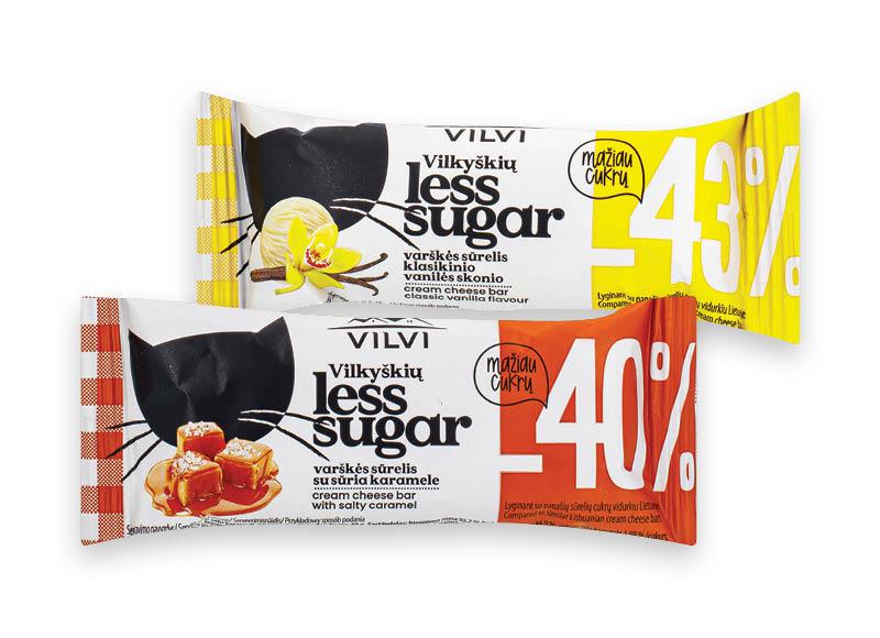 VILKYŠKIŲ sūrelis LESS SUGAR