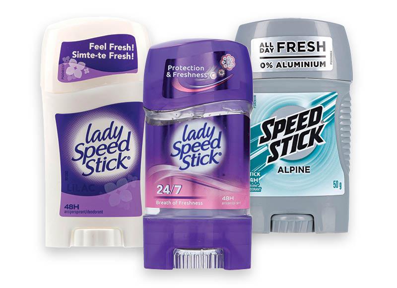 Dezodorantams LADY SPEED STICK IR MENNEN SPEED STICK