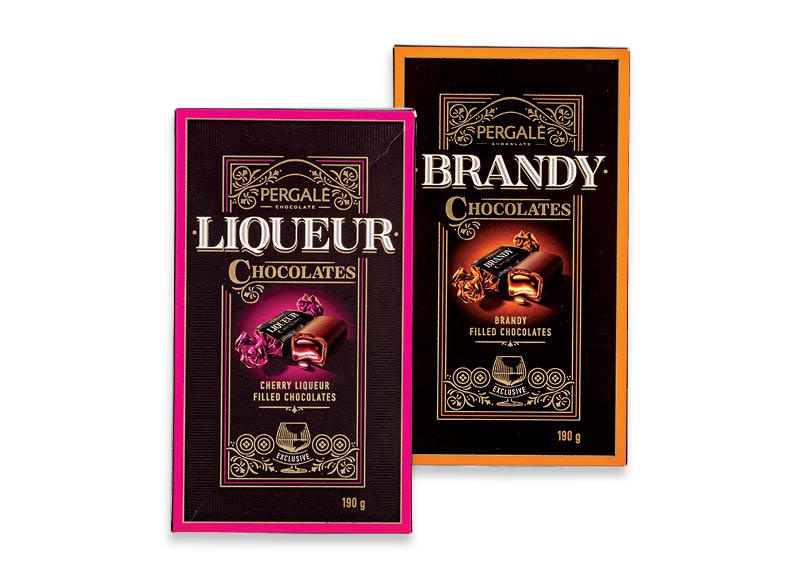 Saldainių dėžutė BRANDY, LIQUEUR
