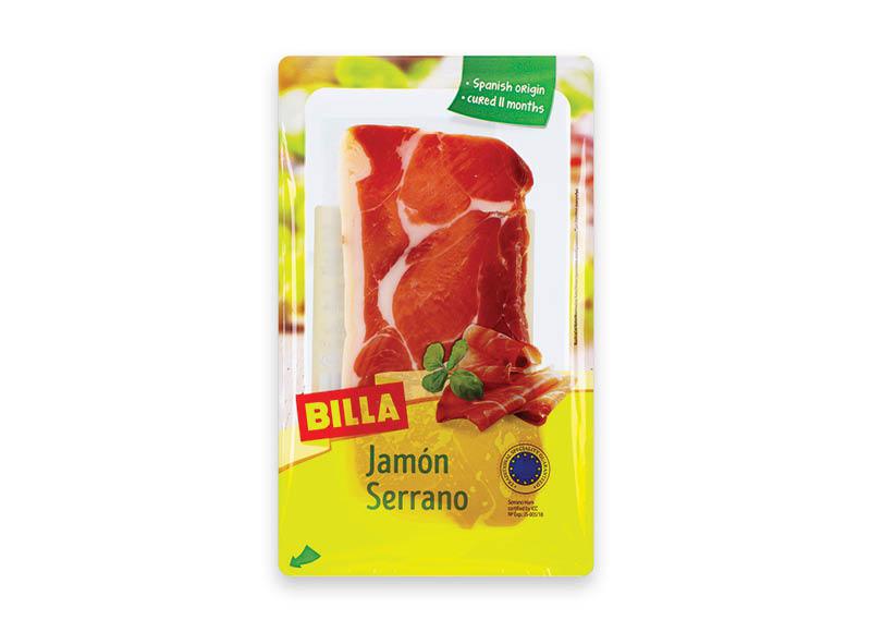 BILLA vytintas kumpis JAMON SERRANO griežinėliais