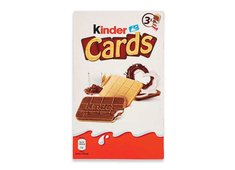 Sausainiai KINDER CARDS