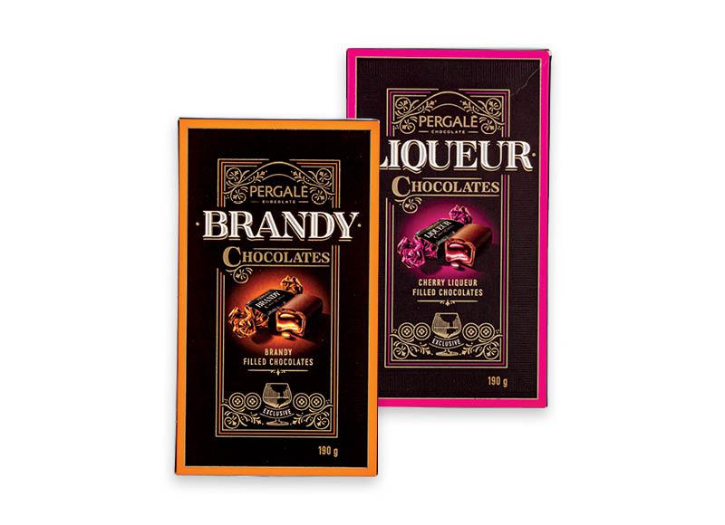 Saldainių dėžutė BRANDY, LIQUER