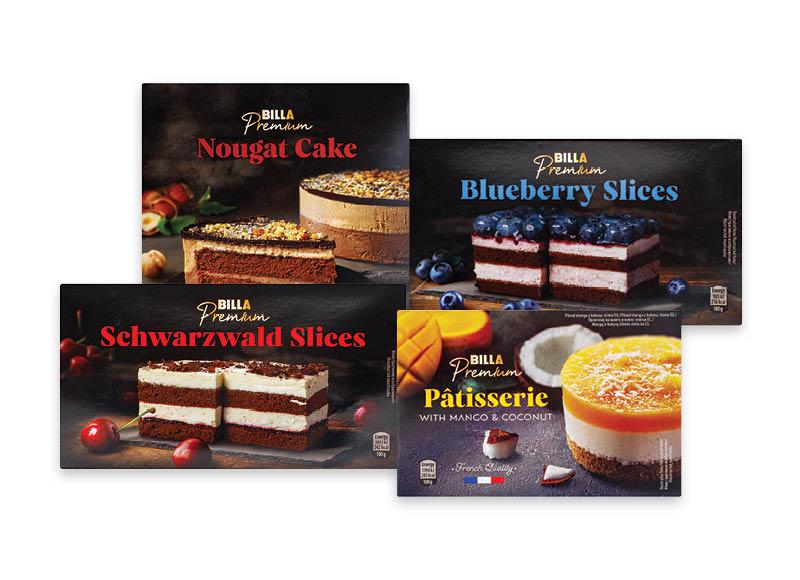 BILLA PREMIUM šaldytiems pyragams