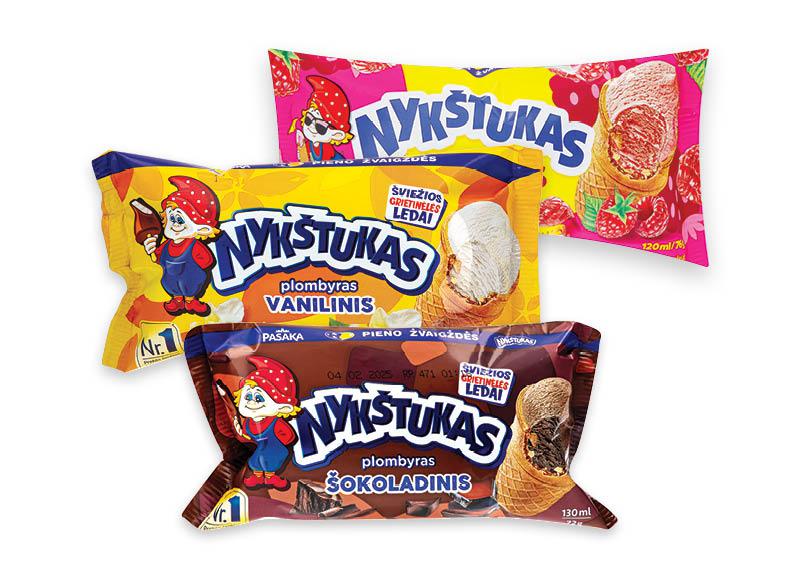 Ledams NYKŠTUKAS vafliniame puodelyje