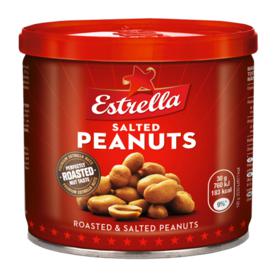 Kepinti žemės riešutai ESTRELLA su druska, 140 g