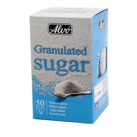 Smulkus ALVO cukrus, pakeliais, 50 vnt. po 5 g