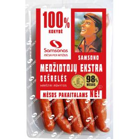 Karštai rūkytos SAMSONO MEDŽIOTOJŲ EKSTRA dešrelės, a. r., 200 g