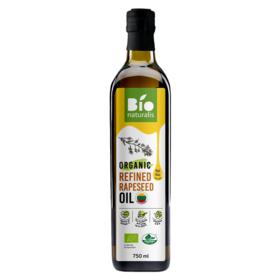 Ekologiškas rafinuotas rapsų aliejus BIONATURALIS, 750 ml