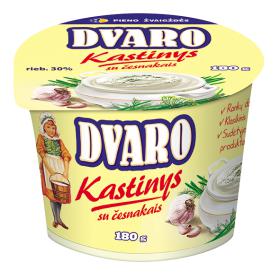 DVARO kastinys su česnakais, 30 % rieb., 180 g