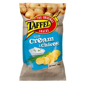 Prekė: Bulvių traškučiai TAFFEL SOUR CREAM&CHIVES, 180 g