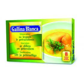Prekė: Vištienos sultinys GALLINA BLANCA su krapais ir petražolėmis, 80 g