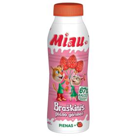 Braškinis pieno gėrimas MIAU, 2,3 % rieb., 450 ml