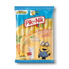 Plėšomosios sūrio dešrelės PIK-NIK KIDS TWILLER, 40 % rieb. s. m., 160 g