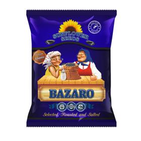 Juodos skrudintos saulėgrąžos BAZARO su druska, 100 g