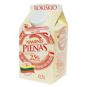 ROKIŠKIO NAMINIS pienas, 2,5 % rieb., 500 ml