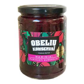 Marinuoti burokėliai OBELIŲ NAMINIAI smulkiai pjaustyti, 500 g