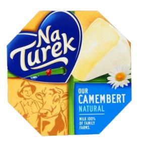 Prekė: Kamambero sūris NATUREK, 60 % rieb. s. m., 120 g