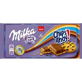 Prekė: Šokoladas MILKA CHIPS AHOY, 100 g