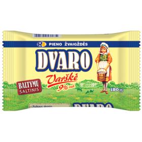 DVARO varškė, 9 % rieb., 180 g