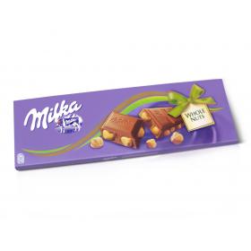 Šokoladas MILKA WHOLE NUTS, 250 g