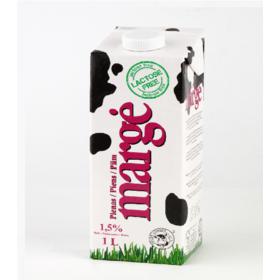 Pienas MARGĖ be laktozės, 1,5 % rieb., 1 l