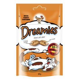 Skanėstas katėms DREAMIES su vištiena, 60 g