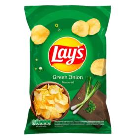 Bulvių traškučiai LAY’S žaliujų svogūnėlių skonio, 130 g