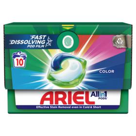 Skalbiamosios kapsulės ARIEL COLOR, 10 vnt.