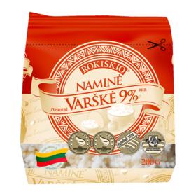 ROKIŠKIO NAMINĖ varškė, 9 % rieb., 200 g