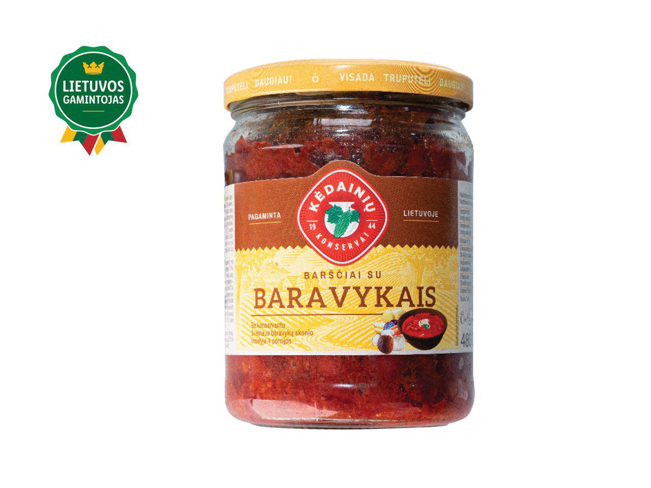 Barščiai su baravykais