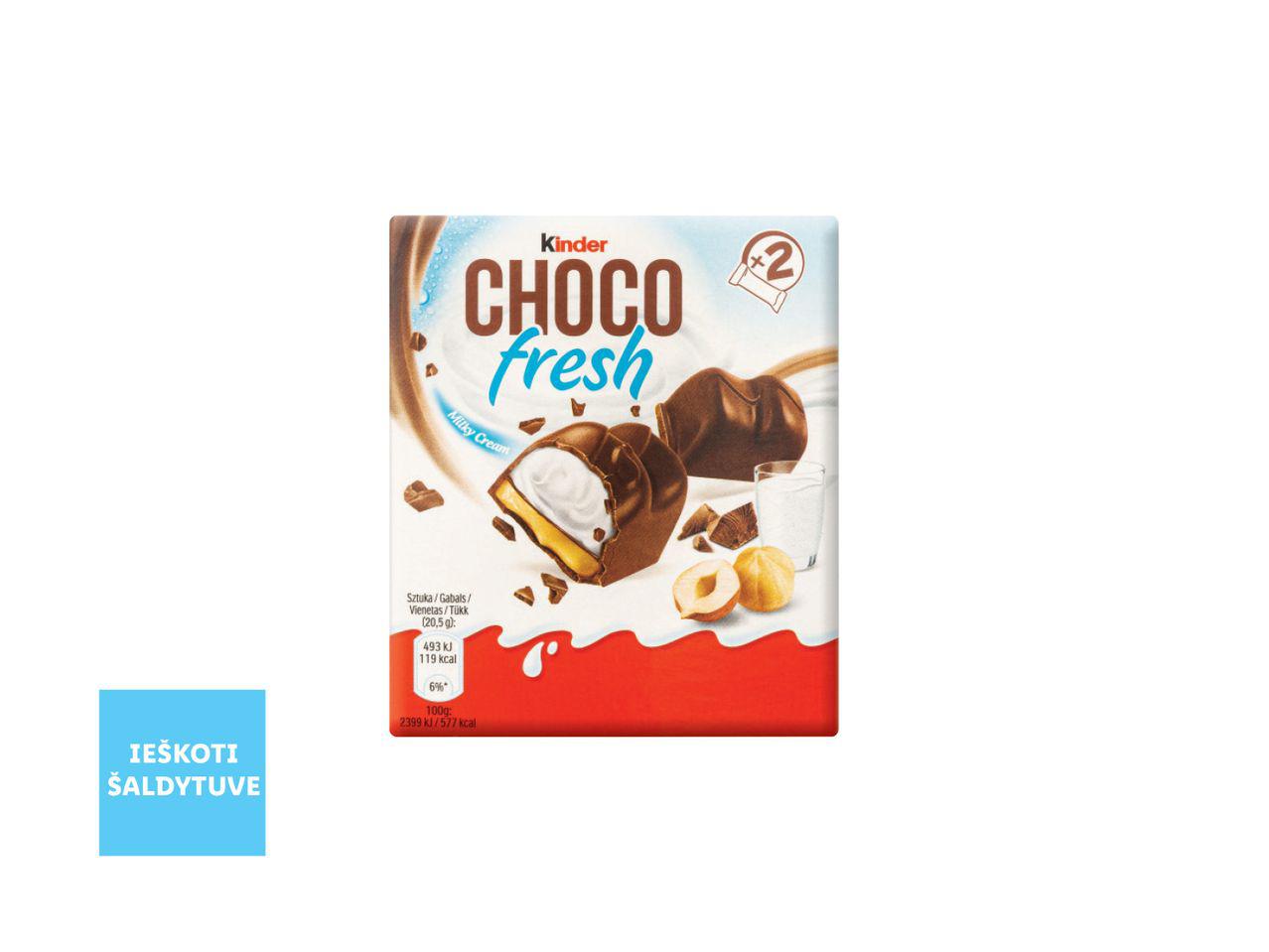 Prekė: Batonėlis su pieno ir lazdynų riešutų įdaru „Choco Fresh“