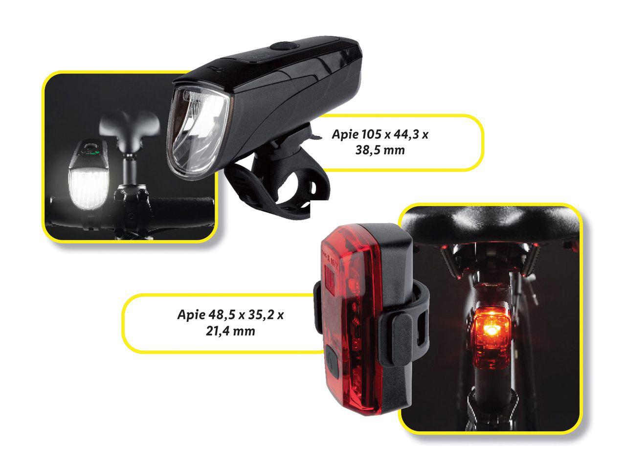 Prekė: LED dviračio žibintų rinkinys