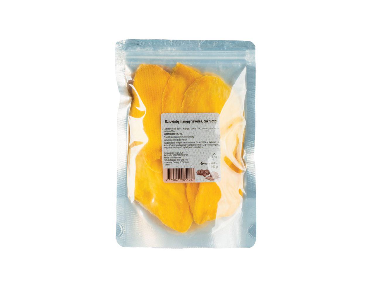 Prekė: Cukruotos džiovintų mangų riekelės