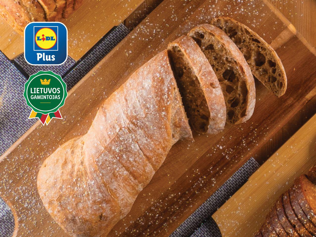 Itališka tamsi duona „Ciabatta“