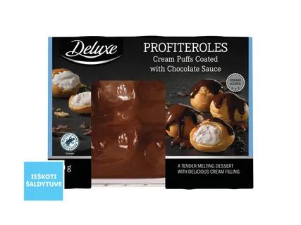 Plikyti tešlos pyragaičiai „Profiteroles“ su grietinėlės įdaru